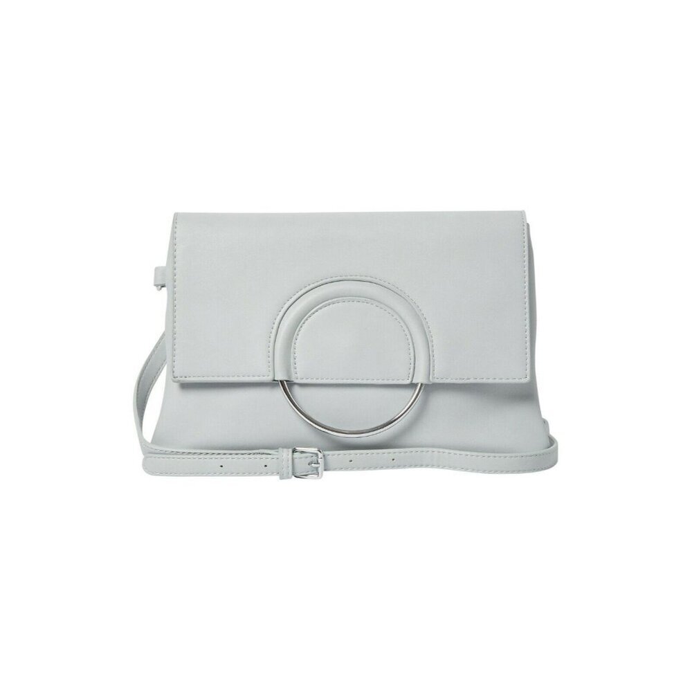 URBAN ORIGINALS vegan leather women's clutch crossbody bag - PALE BLUE /GRAY